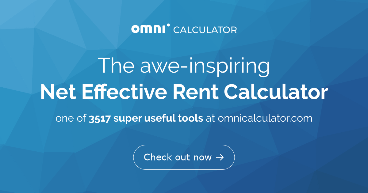 Net Effective Rent Calculator