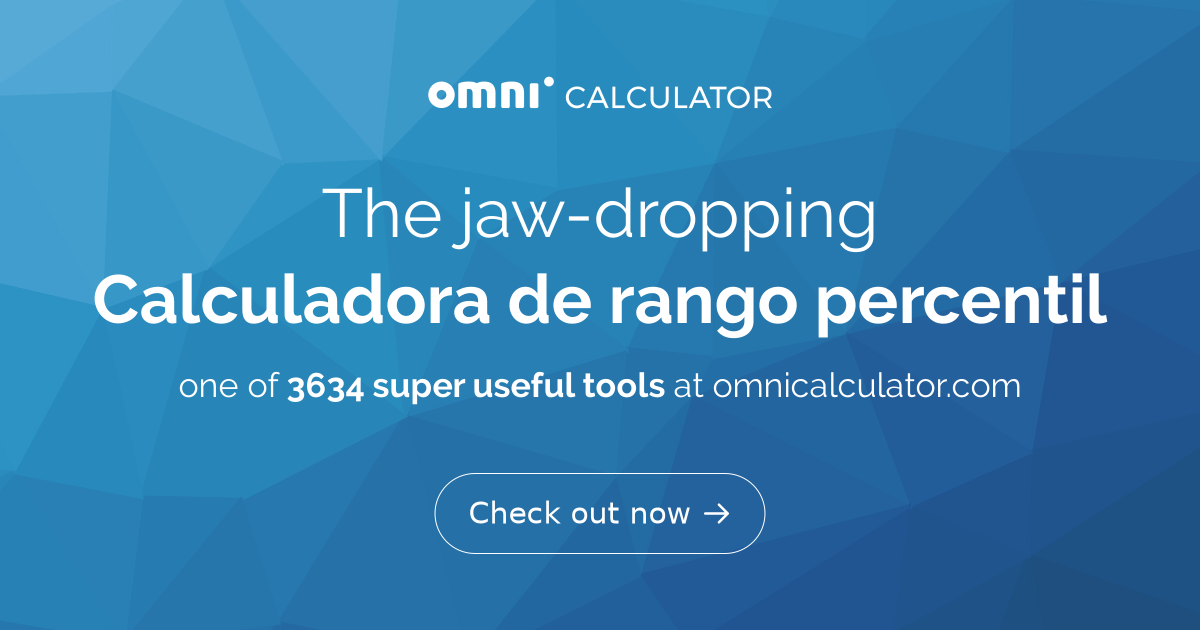 Calculadora De Rango Percentil