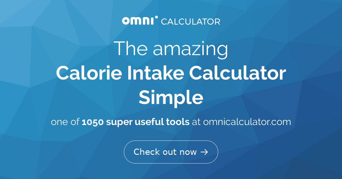 omni calorie calculator