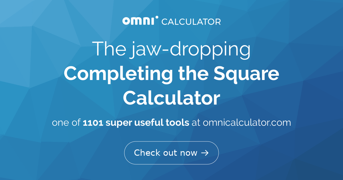 completing-the-square-calculator