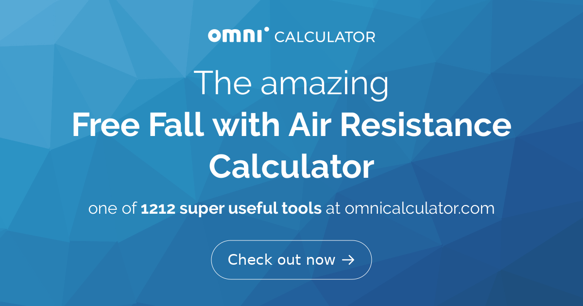 freefall calculator