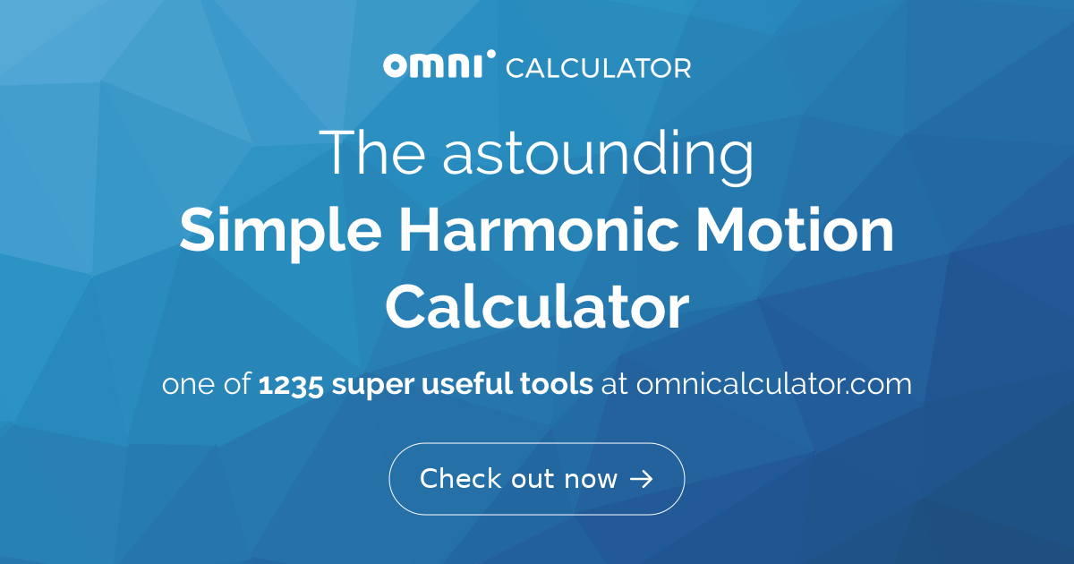 simple-harmonic-motion-calculator