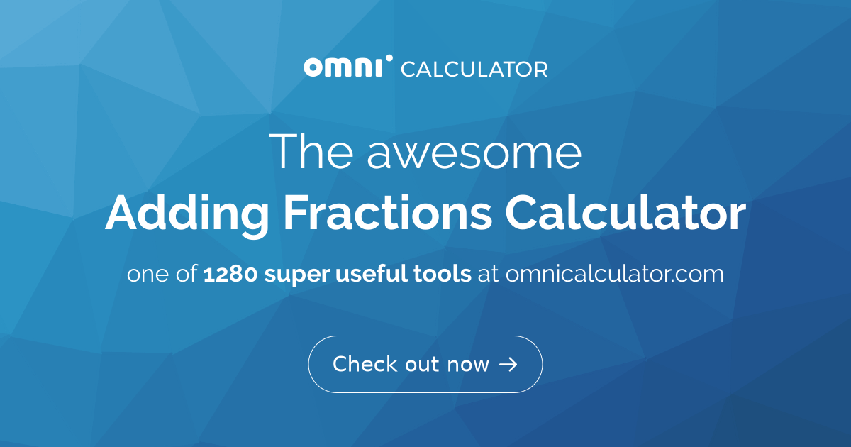 add fractions calculator