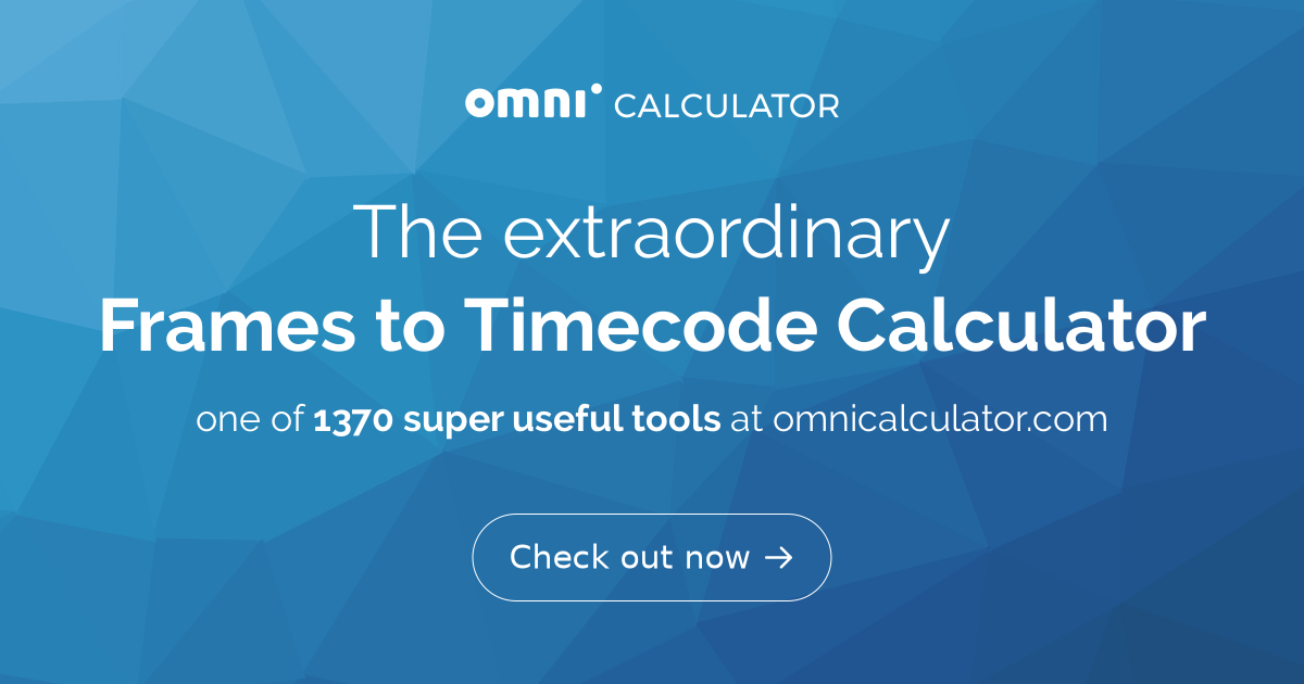 timecode calculator converter