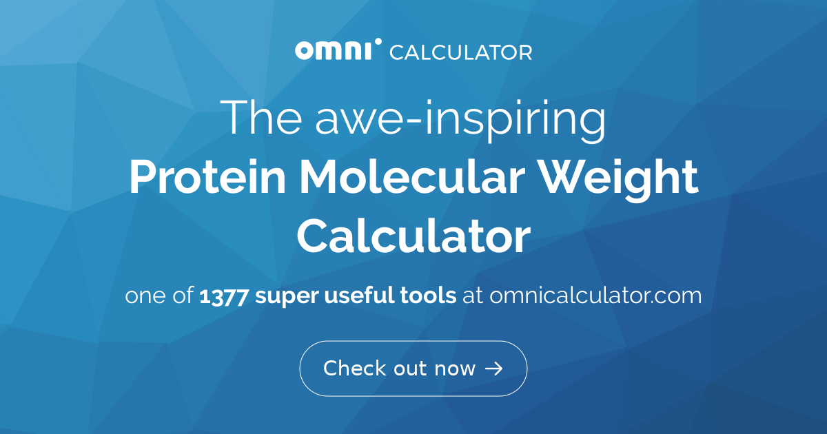Protein Molecular Weight Calculator
