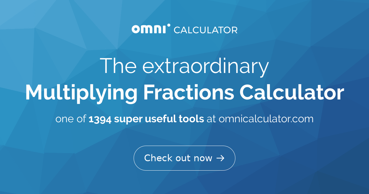 multiplying fractions calculator