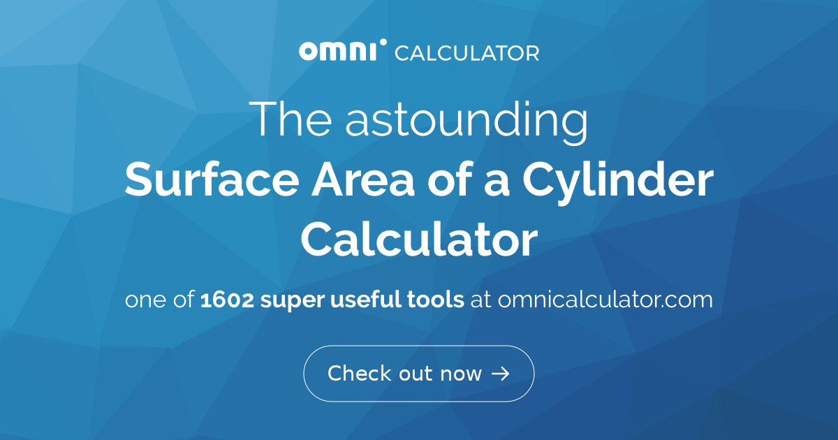 surface area of cylinder calculator with diameter