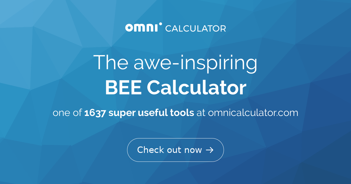 health calculator energy expenditure