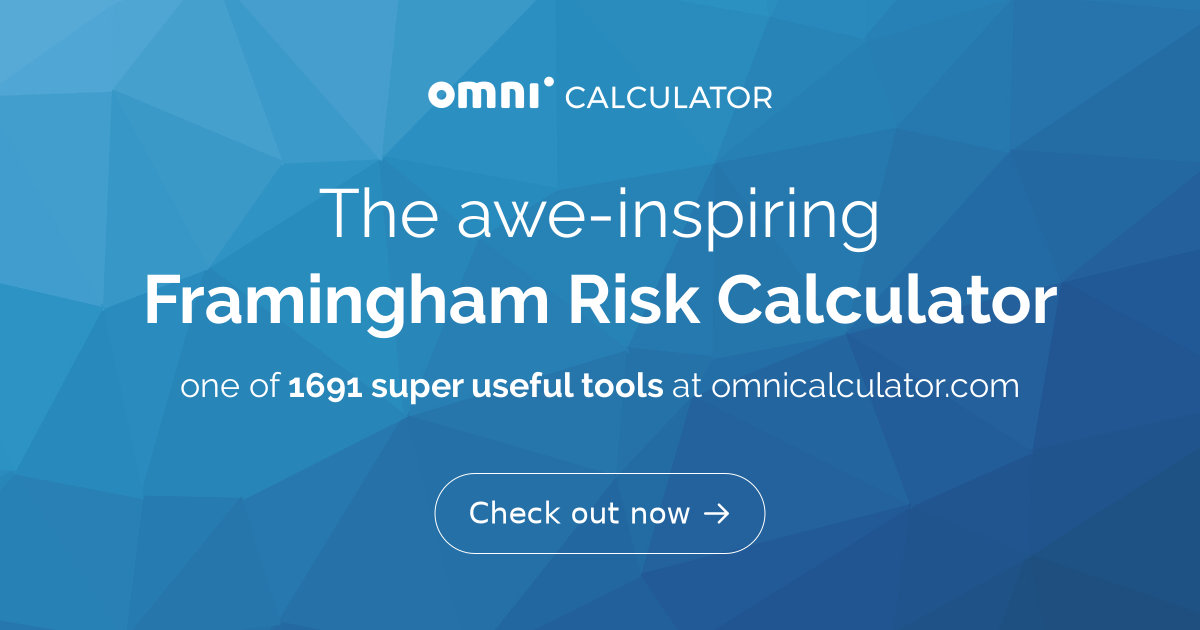 framingham risk score calculator pdf to excel