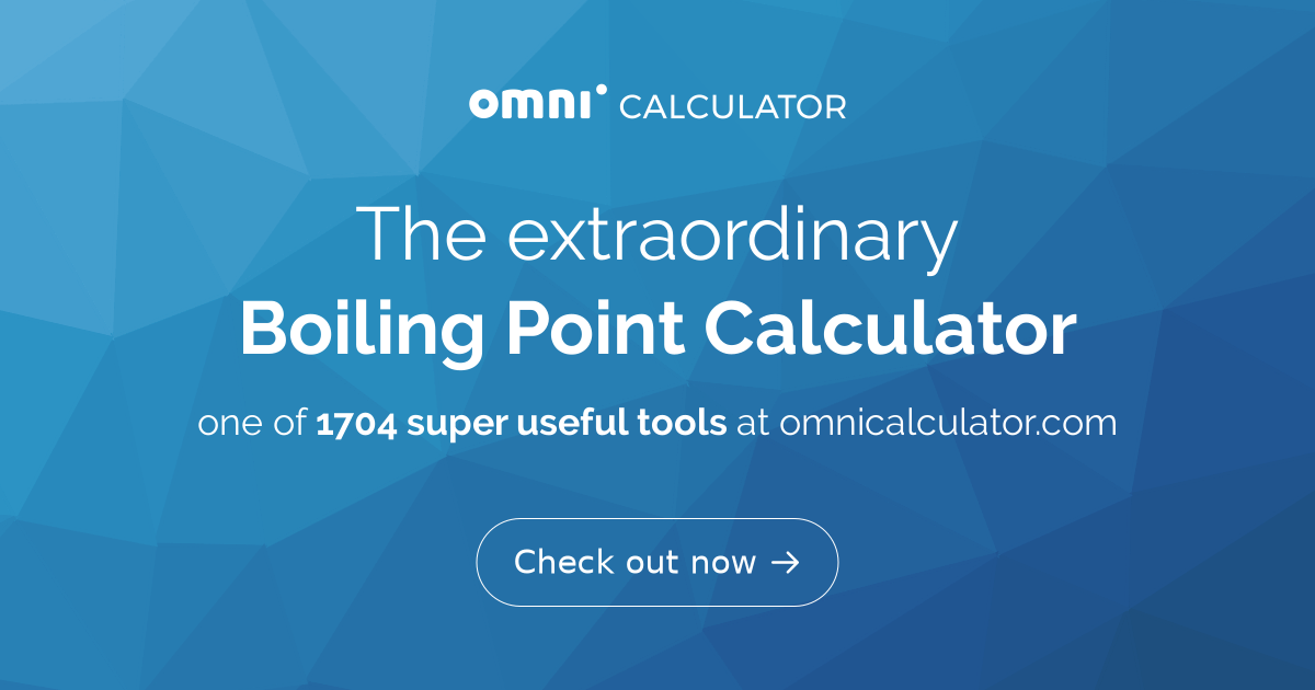 Boiling Point Calculator