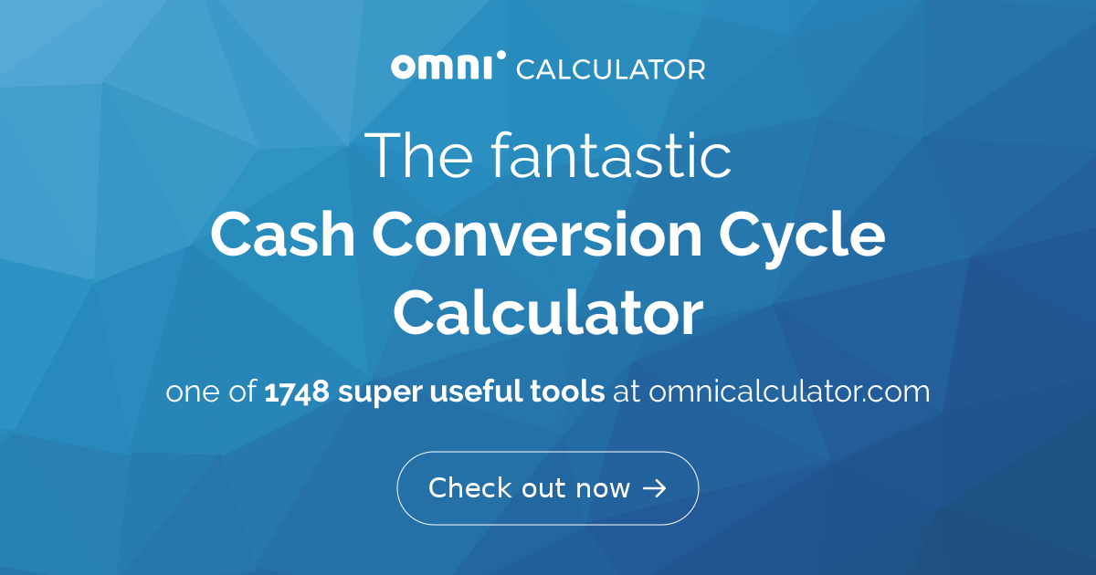  cash conversion cycle calculator 