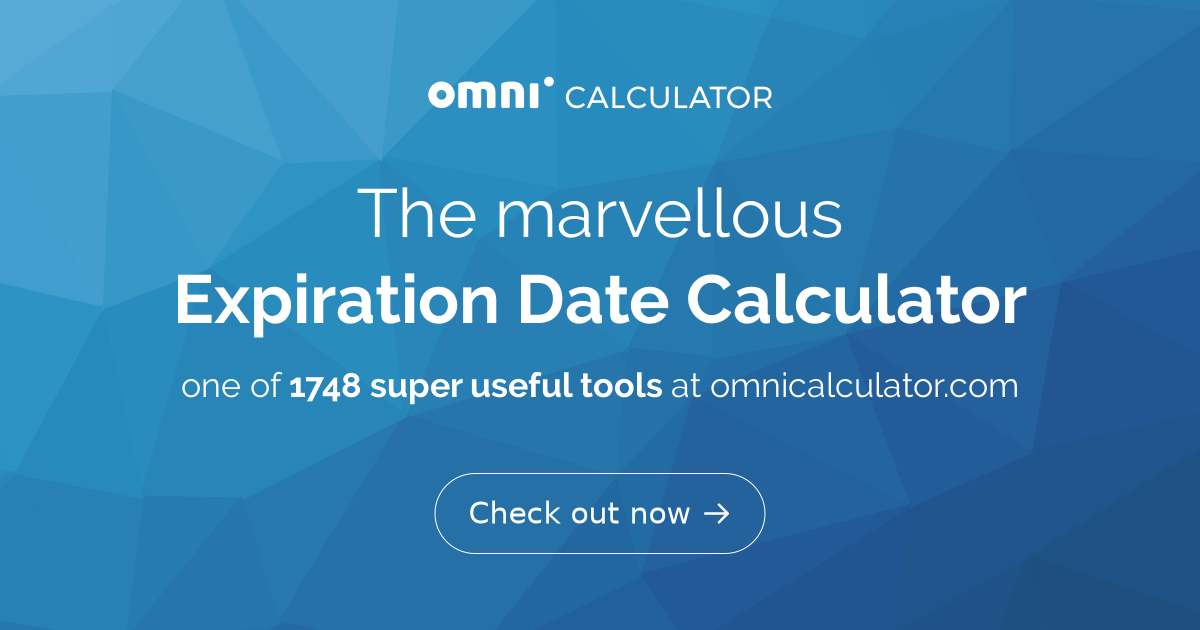 Expiration Date Calculator