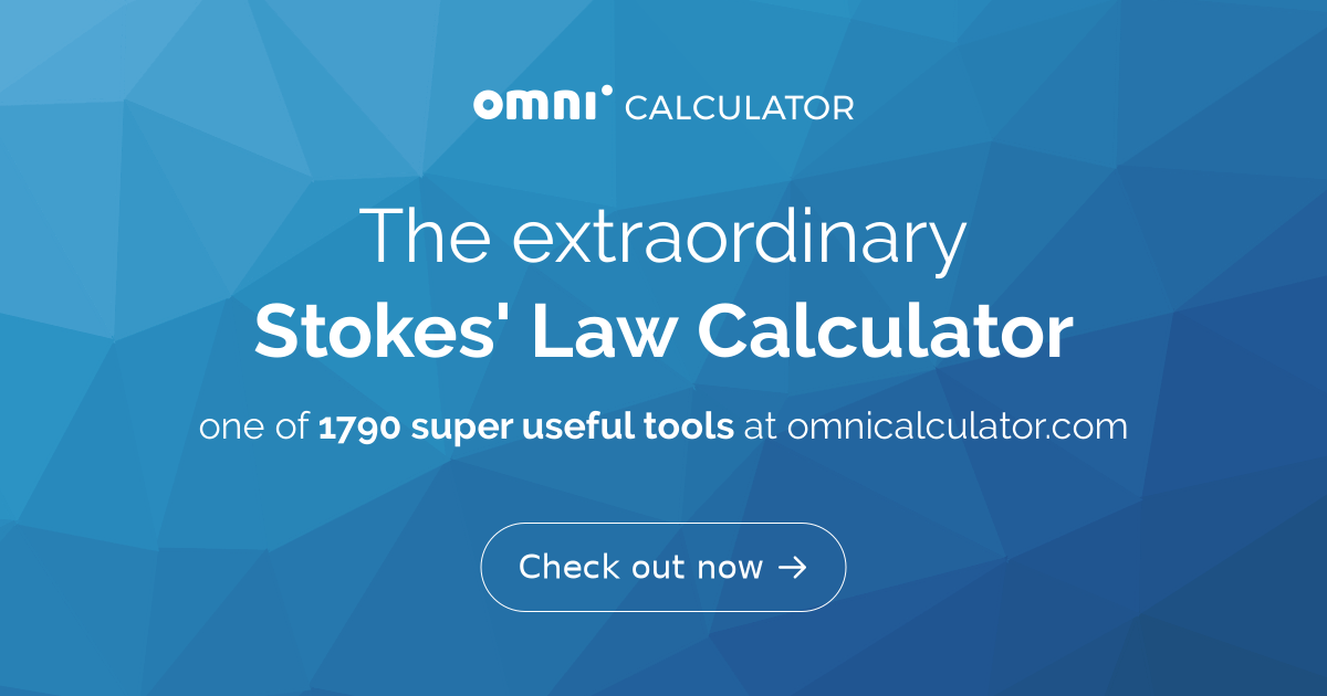 Stokes Law In Pharmacy