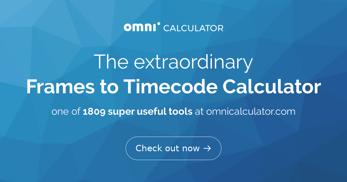 rob timecode calculator