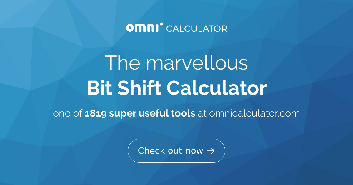 Bit Shift Calculator