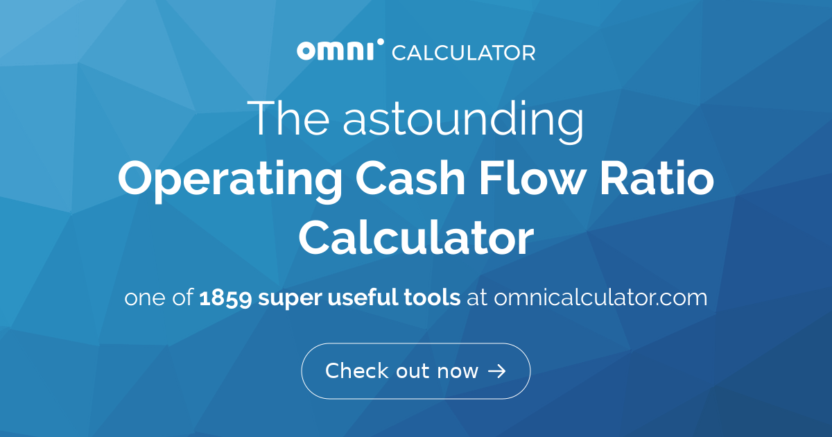 calculating operating cash flow