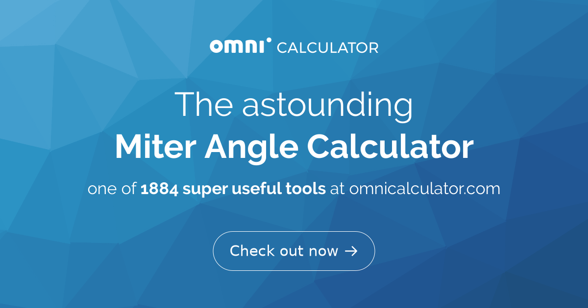 Miter Angle Calculator