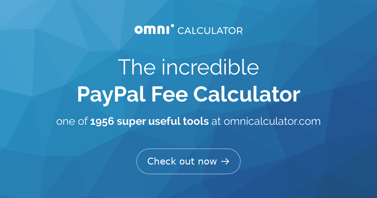 paypal fee calculator international