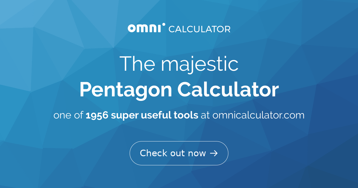 pentagon-calculator-definition-formula