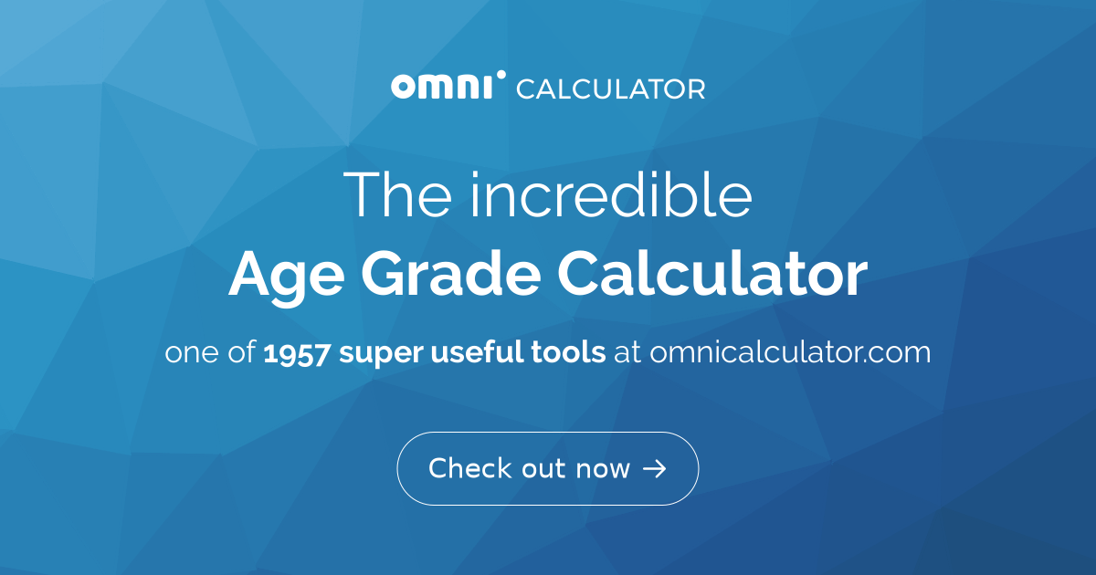 Age Grade Calculator