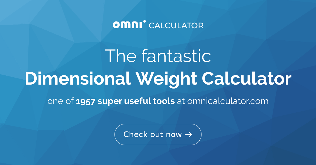 Dimensional Weight Calculator UPS FedEx USPS