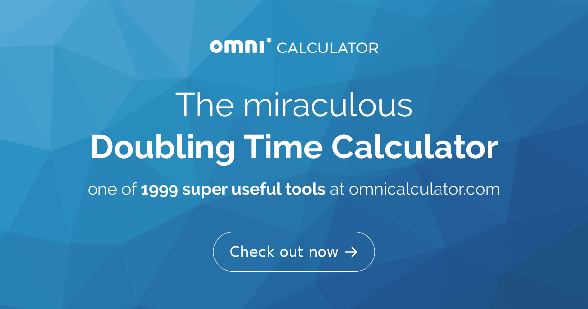 doubling time calc