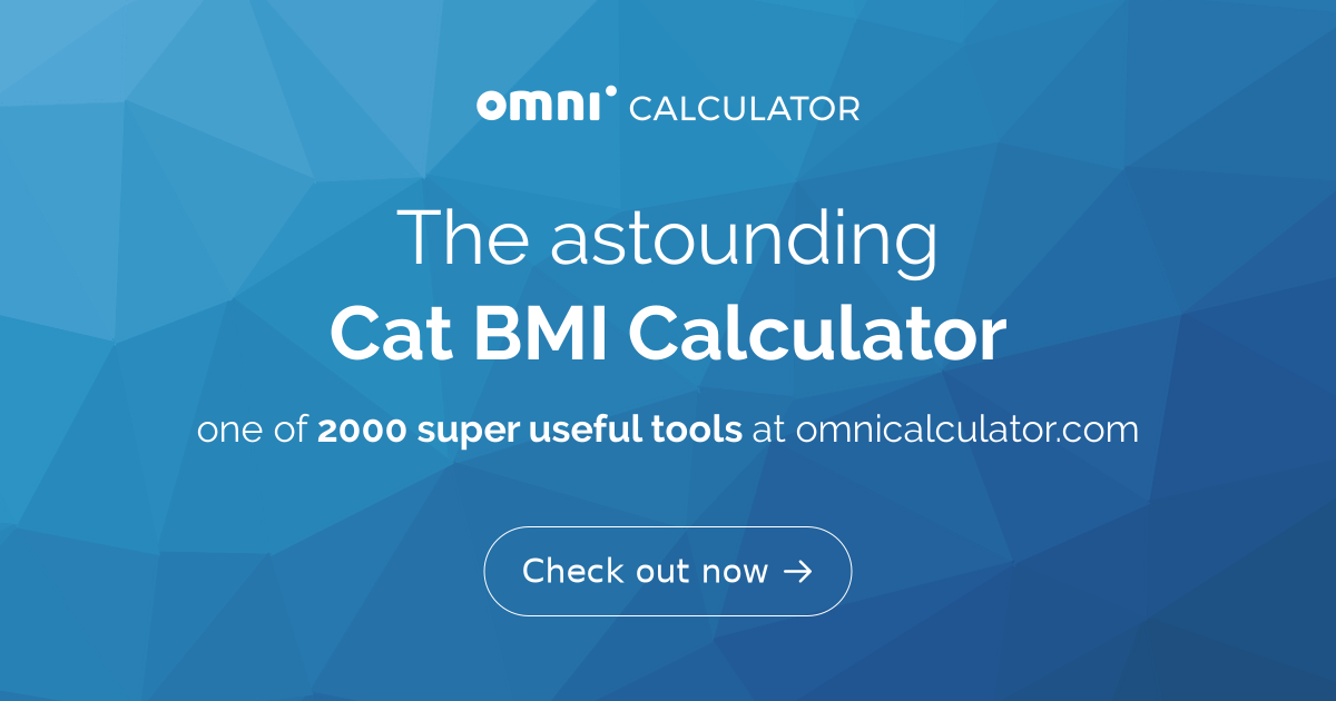 Cat BMI Calculator Is Your Cat Overweight?