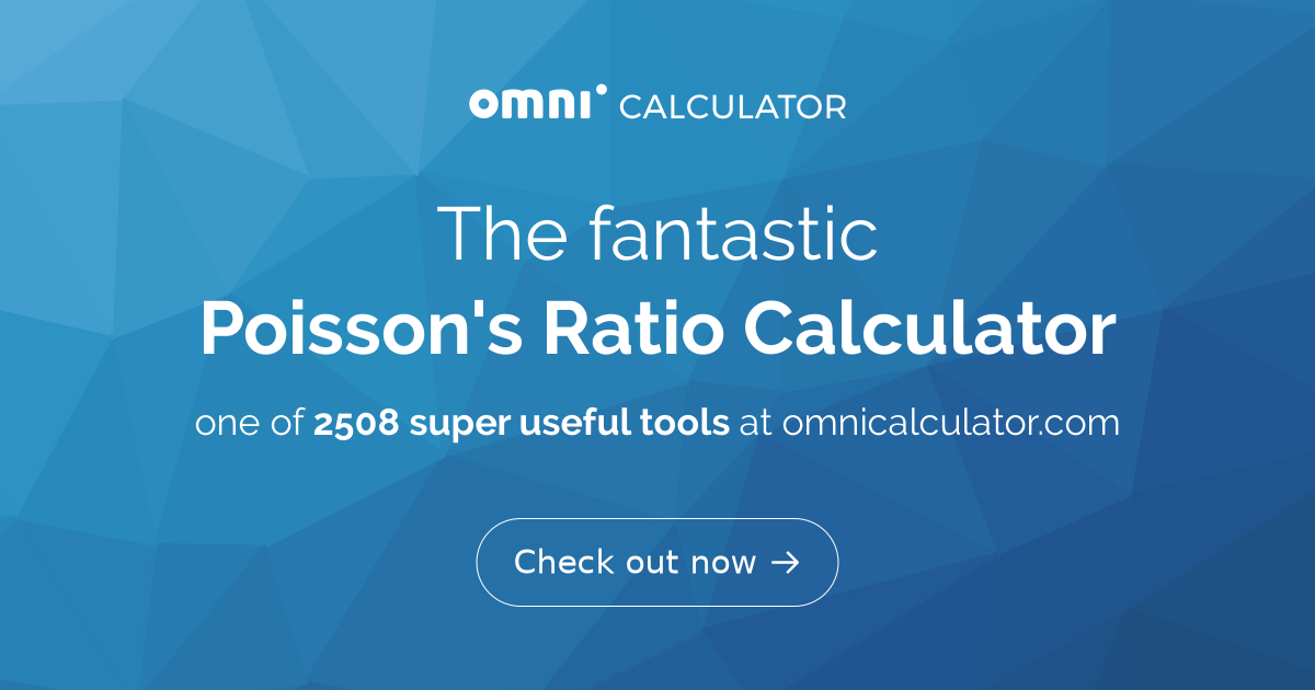 Poisson's Ratio Calculator