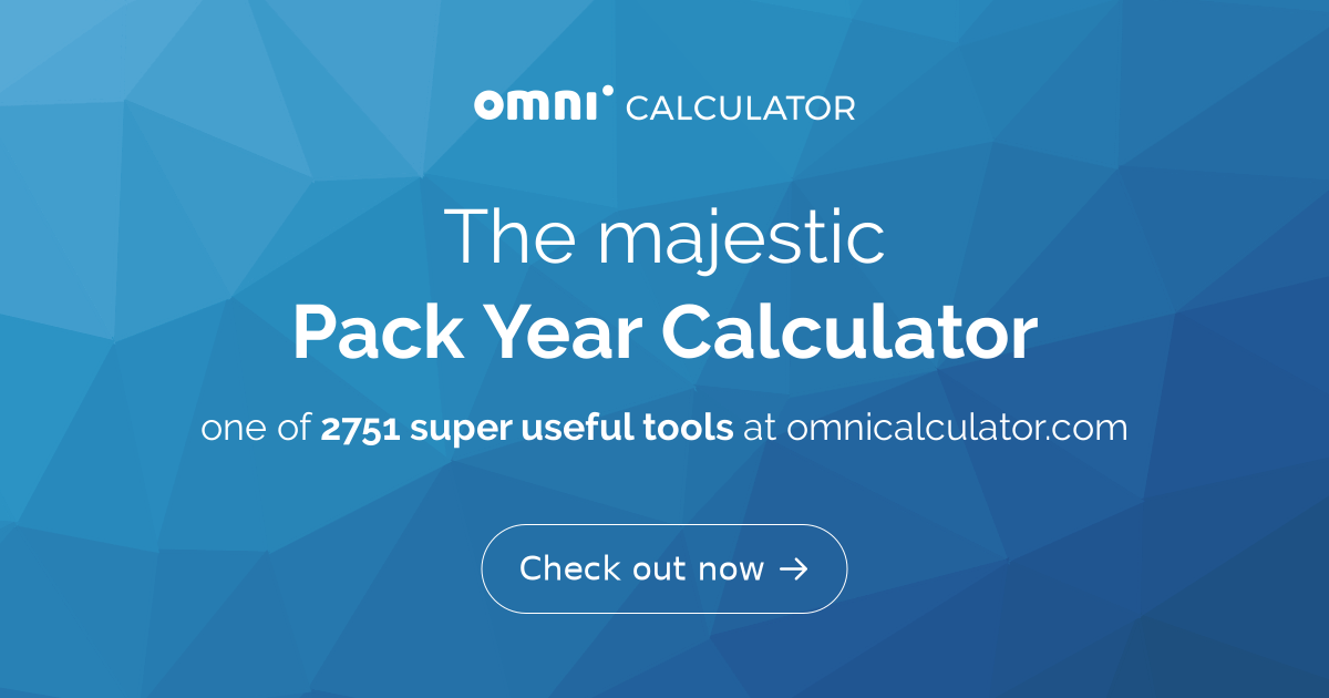 Pack Year Calculator
