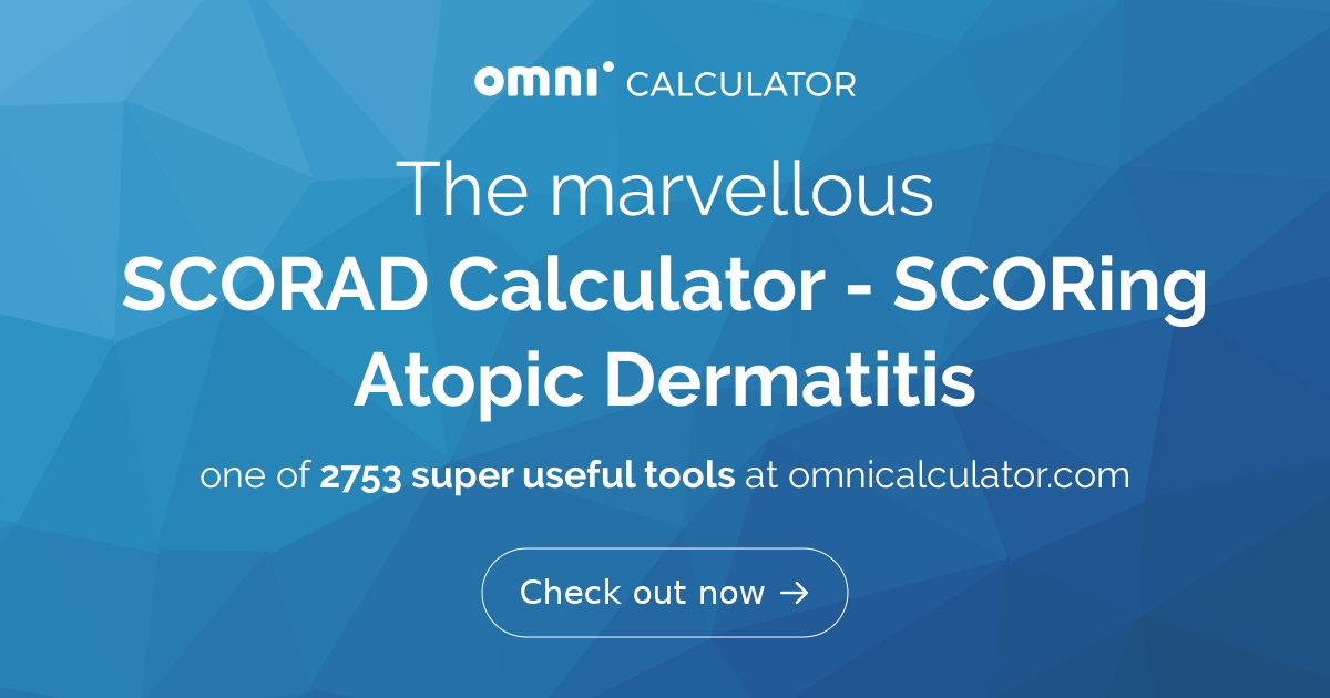 SCORAD Calculator | Atopic Dermatitis