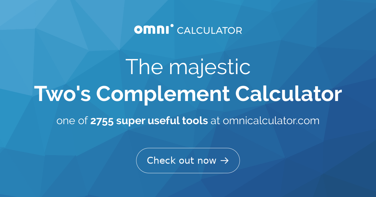 Two's Complement Calculator