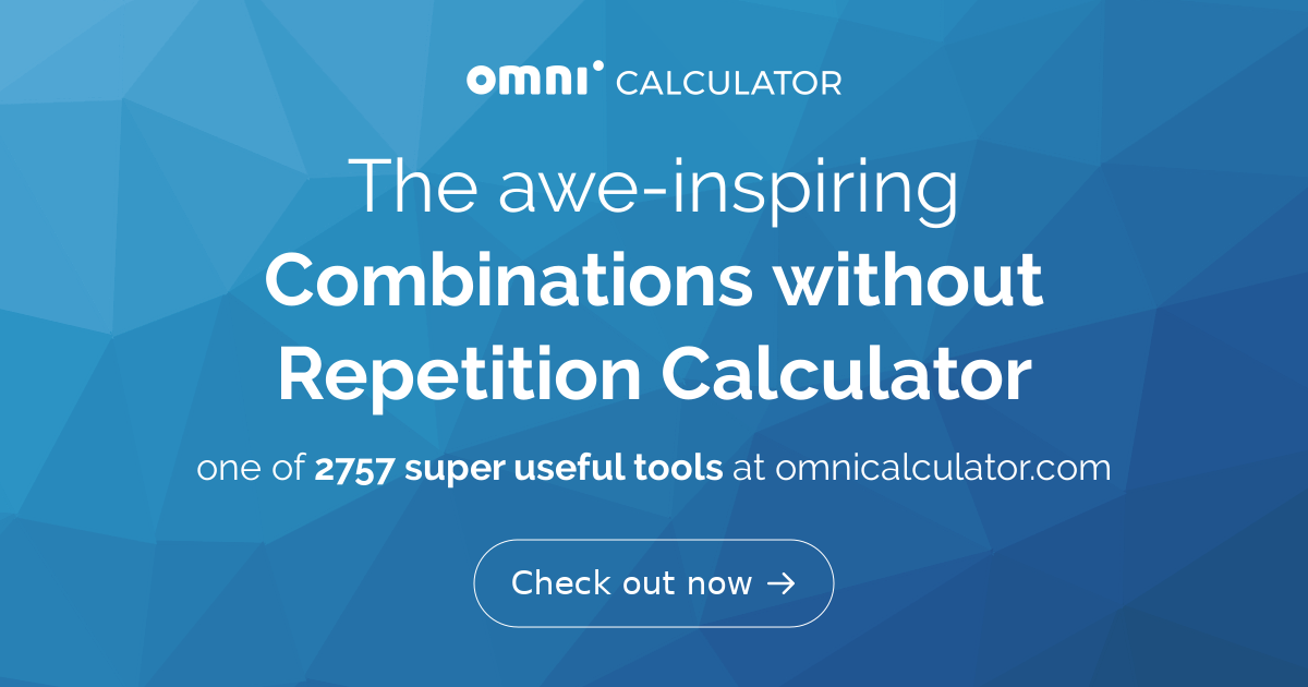 combinations-without-repetition-calculator
