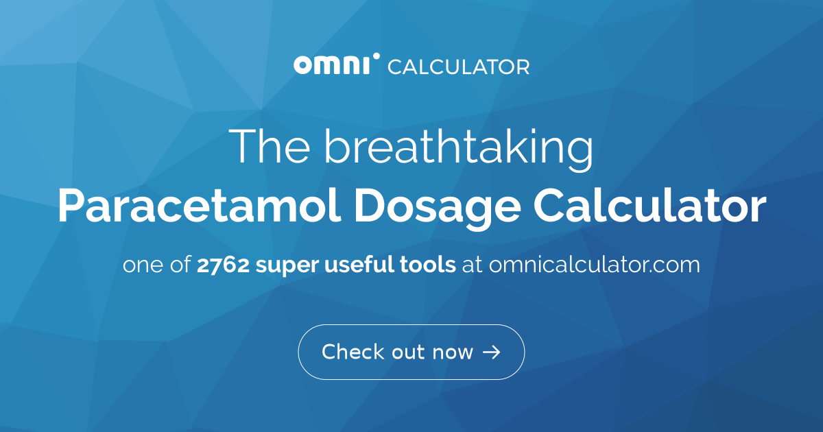 Paracetamol Dosage Calculator