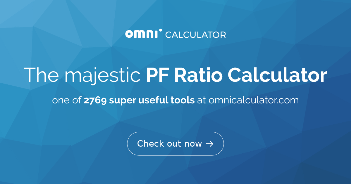 PF Ratio Calculator