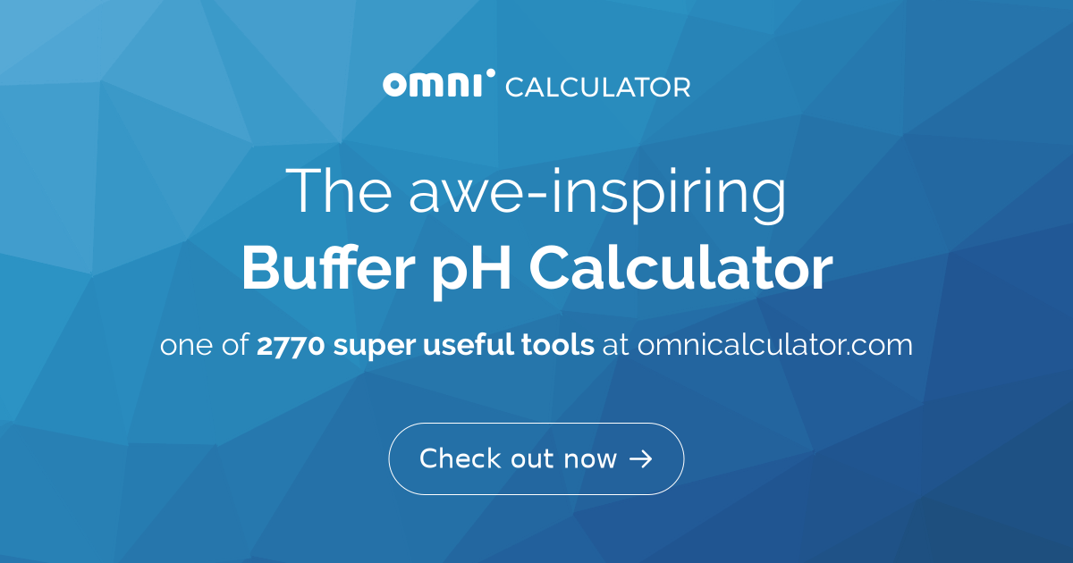 Buffer PH Calculator