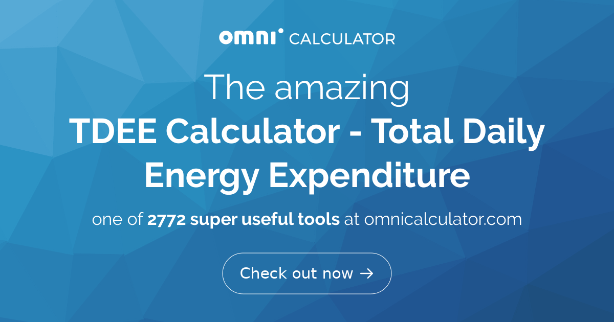 tdee-calculator-total-daily-energy-expenditure