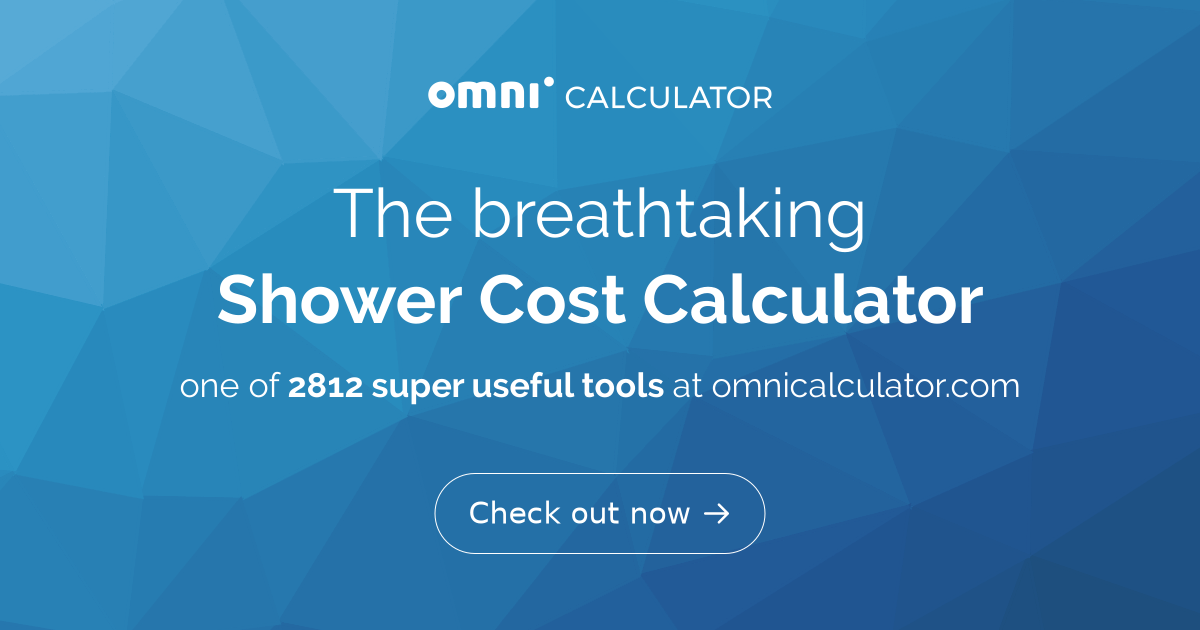 Shower Cost Calculator