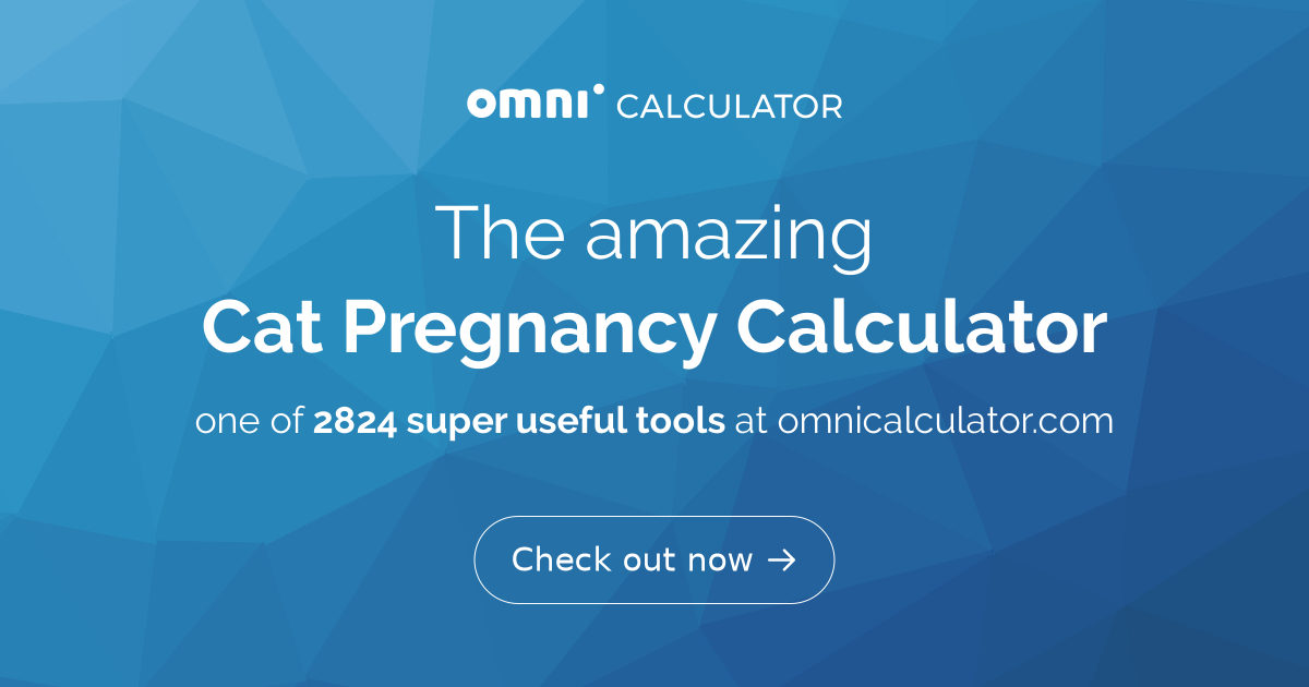 Cat Pregnancy Calculator