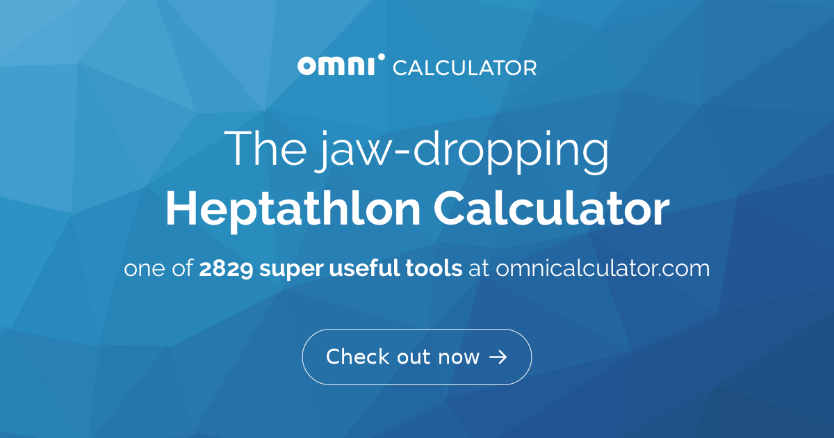 Heptathlon Calculator Calculate Your Points