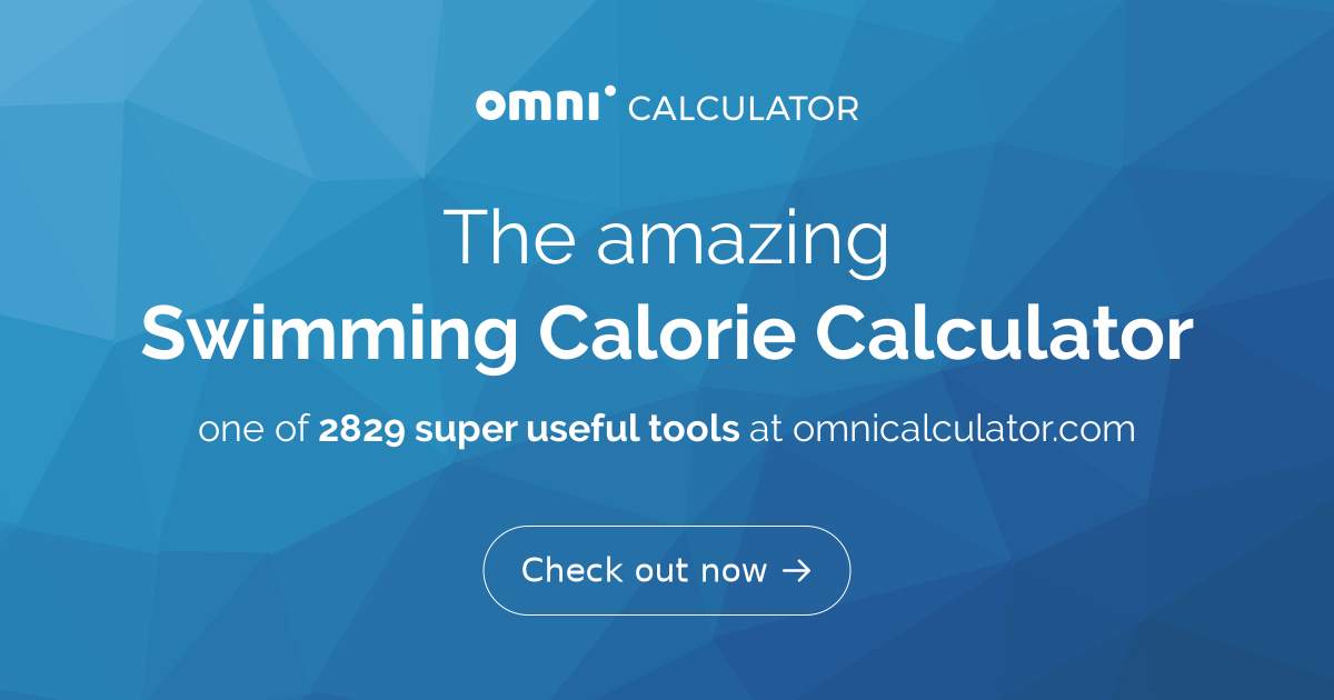 Calories Burned Swimming Calculator