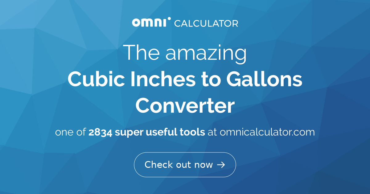 cubic-inches-to-gallons-converter