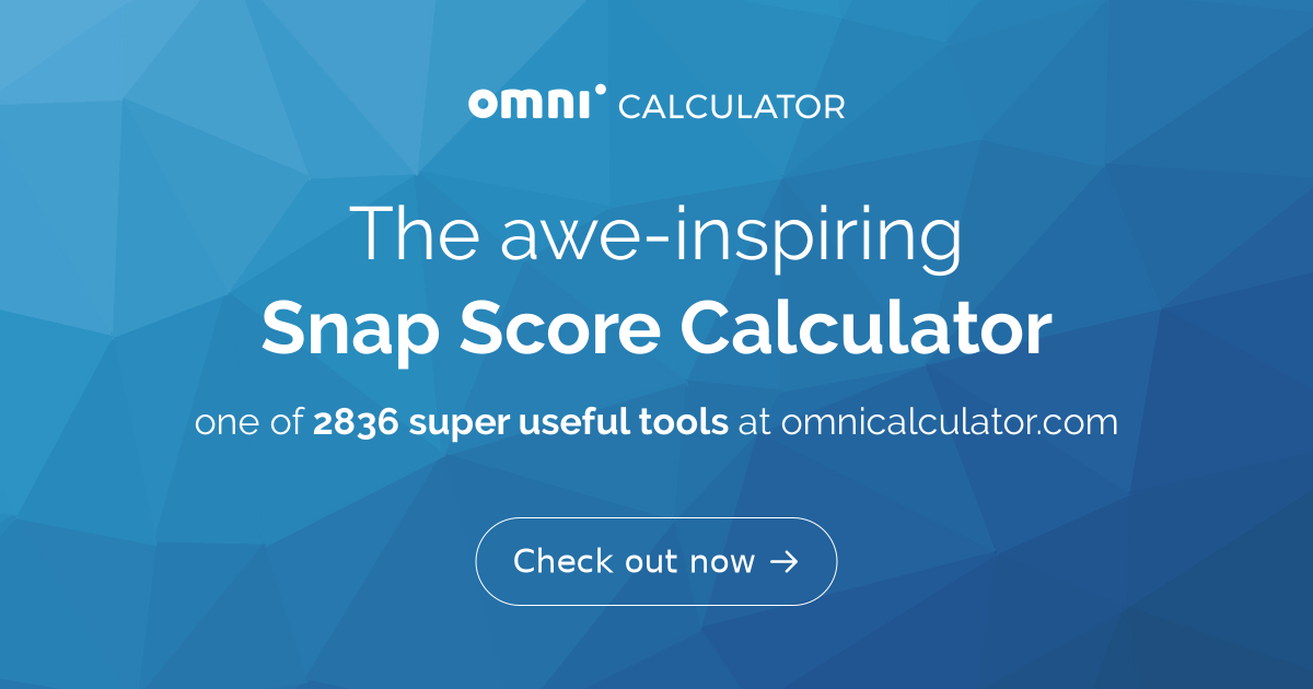 Snap Score Calculator