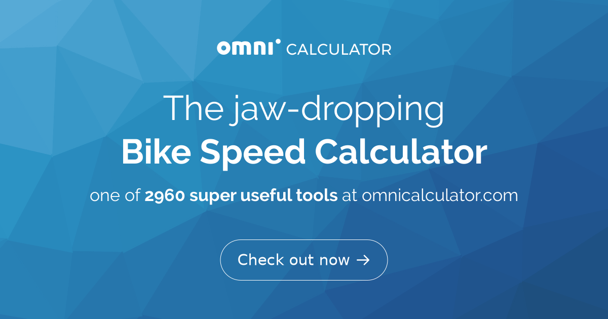 Bike Speed Calculator