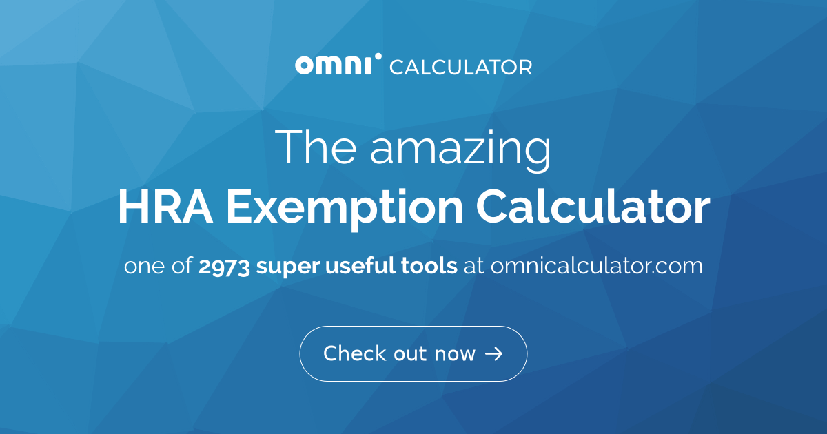 HRA Exemption Calculator