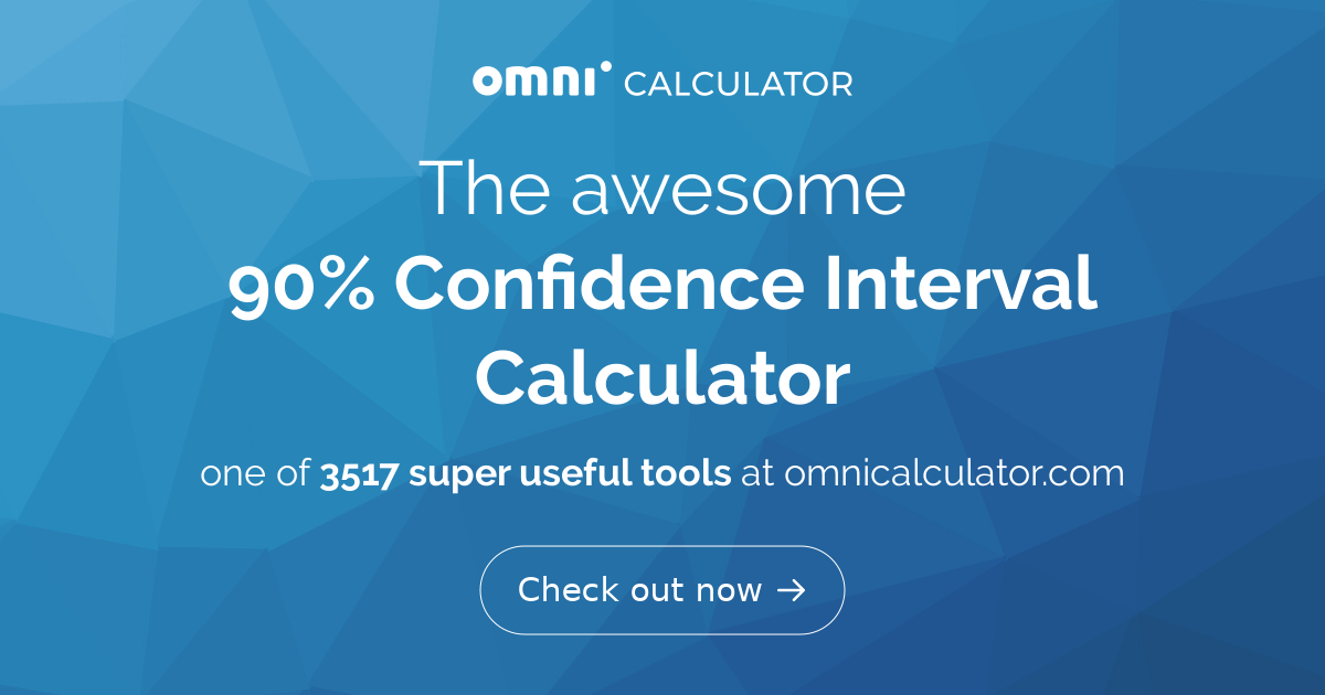 90-confidence-interval-calculator