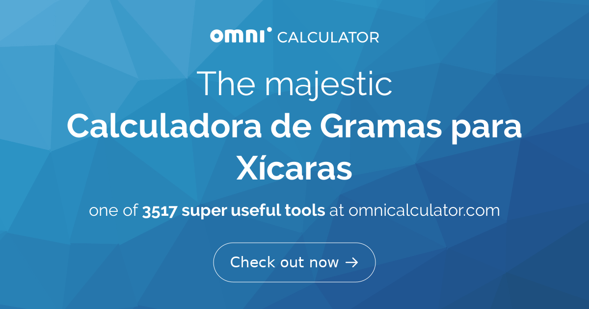 Calculadora de Gramas para Xícaras