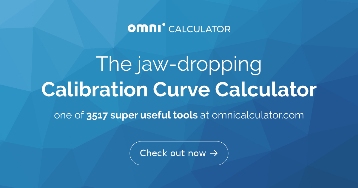 Calibration Curve Calculator Concentration