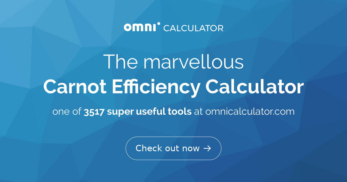 Carnot Efficiency Calculator