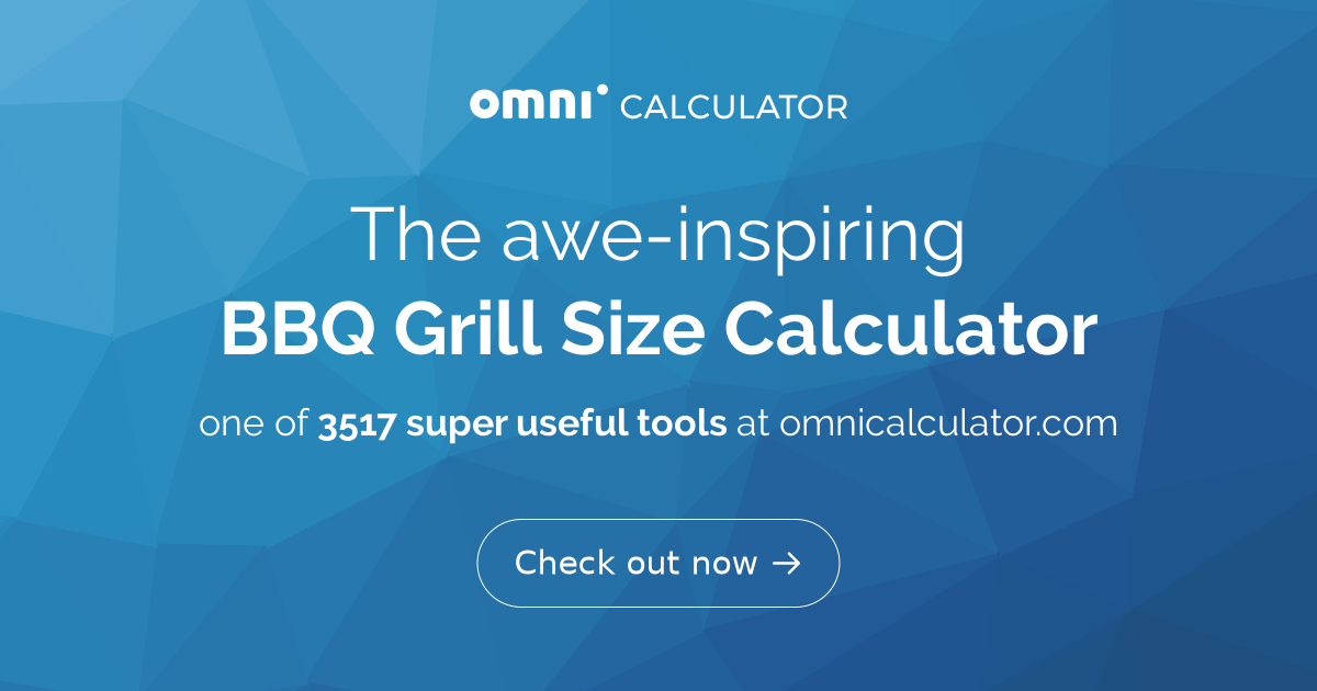 BBQ Grill Size Calculator