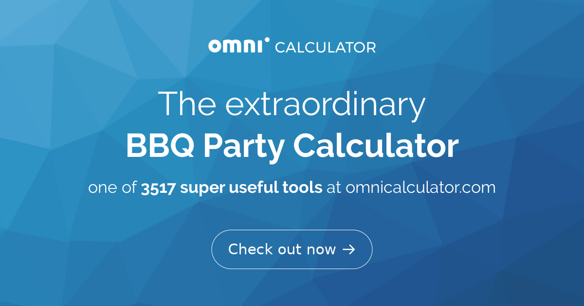 BBQ Party Calculator